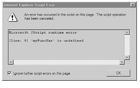 Internet Explorer Script Error: An Error Has Occurred... - Techyv.com